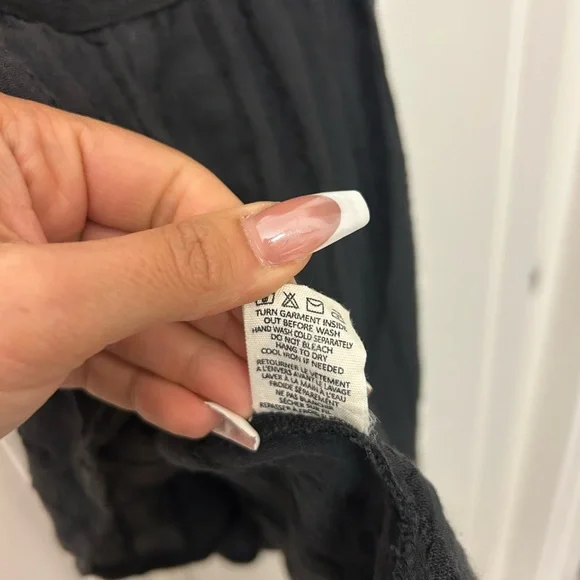 Billabong Black Tank Y2K Tunic Size Small Beach Top Shirt Long Tank - Picture 7 of 10